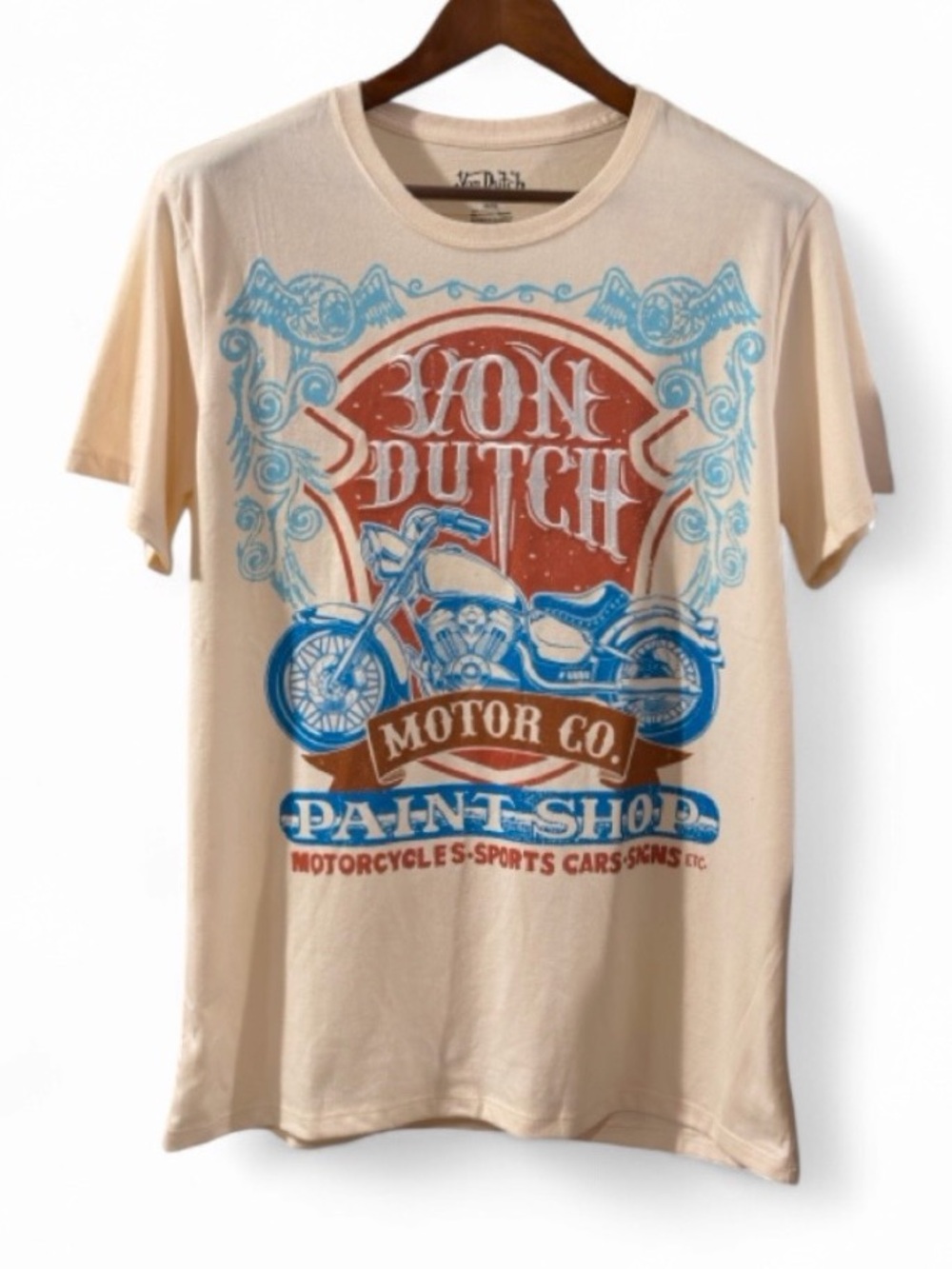 Y2K Von Dutch Embroidered Graphic T-Shirt Size Men’s Medium (NWT)